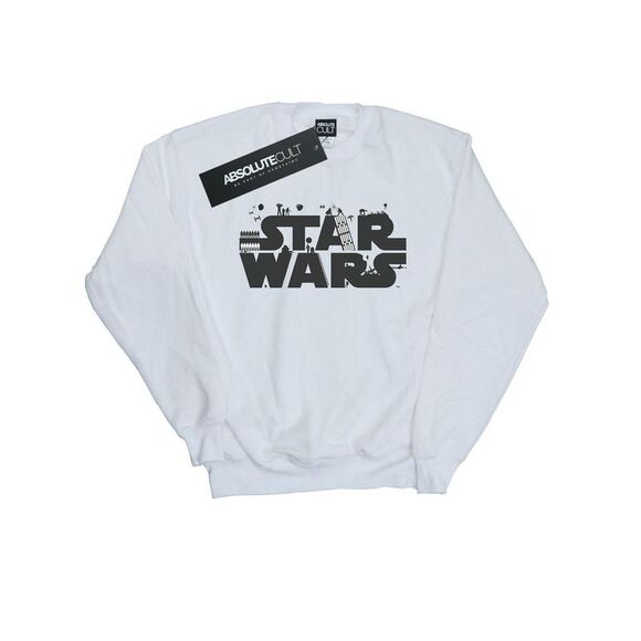 Star Wars Girls Minimalist Logo Sweatshirt White